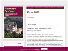 Tablet Screenshot of paarkurse-schoental.de